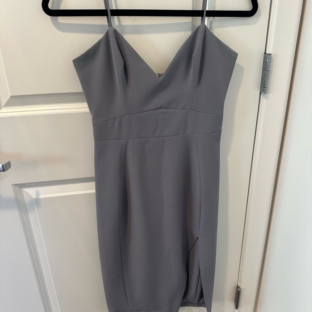 Elegant Gray Women's Dress